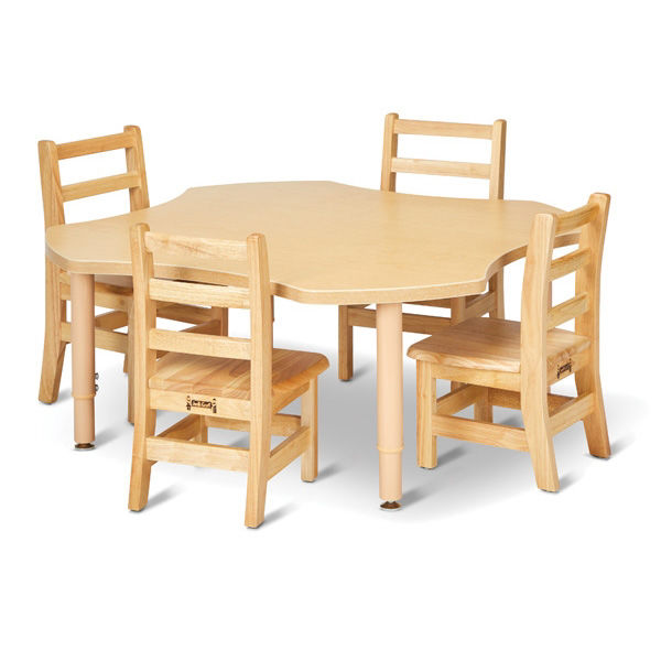 Picture of 4 SEAT Clover All Purpose Table Maple Finis