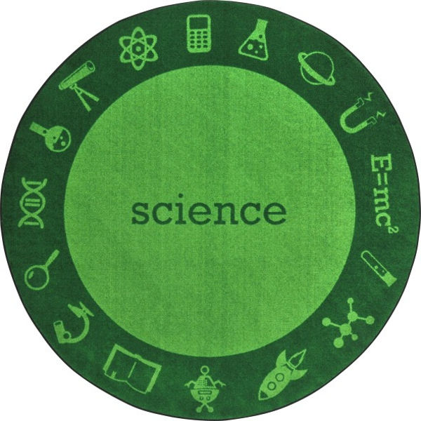 Picture of 5' Round Science Carpet, STEM