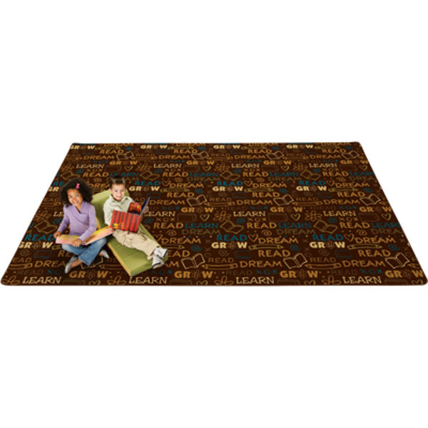 Picture of 6' x 9' Read to Dream border Rug Nature Color