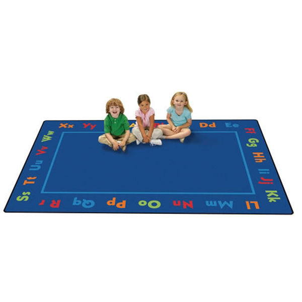 Picture of 6'x9' Alpha Border Kid Value Line Rug