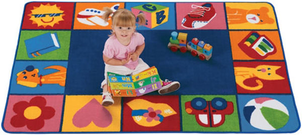 Picture of 6'x9' Toddler Blocks Carpet