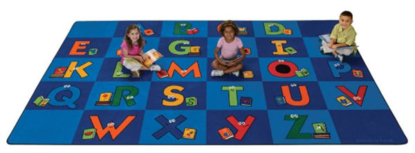 Picture of 7'6" x 12' Reading Letters Library Rug