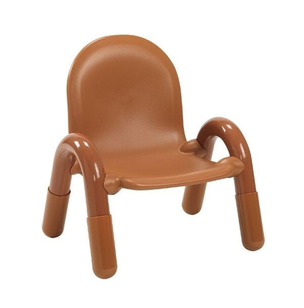 Picture of 9" Toddler Stacking Chair in Natural Caramel Color
