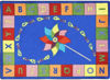 Picture of Alphabet Pinwheel 5'4" x 7'8" Primary Color Carpet