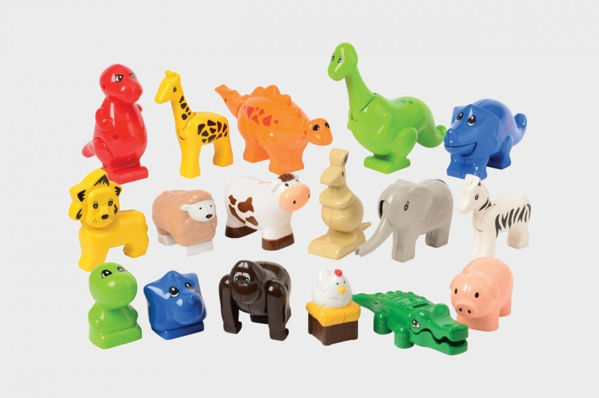 Picture of Animals for Preschool Sized Building Bricks.