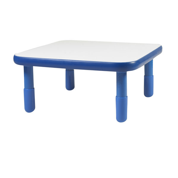 Picture of Baseline 30" Sq Table White top, RB edge, 14"high