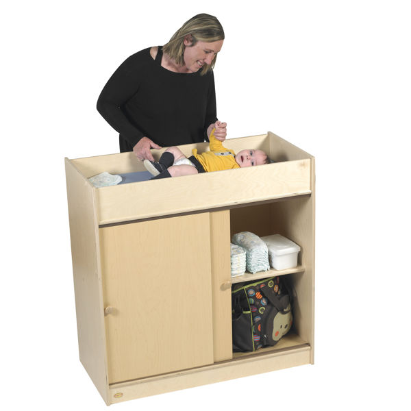 Picture of Changing Table with Sliding Doors