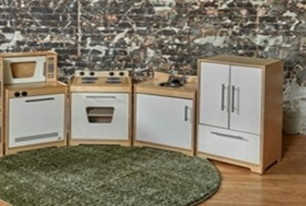 Picture of Contemporary 4 pc Kitchen Set - Ivory
