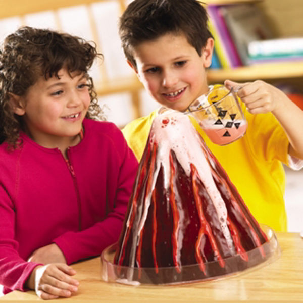 Picture of Erupting Cross-Section Volcano Model