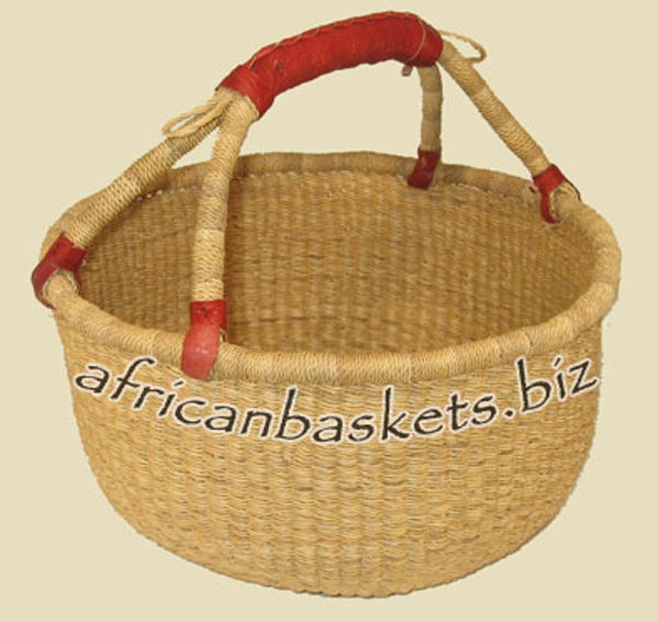 Picture of Large Bolga Market Basket Natural