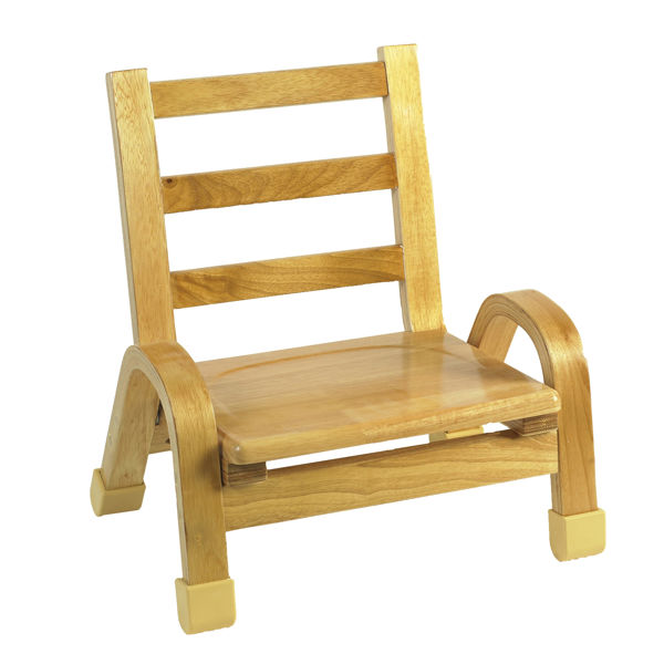 Picture of Natural Wood 7" Stack Chair, set of 2