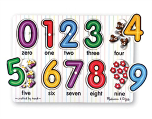 Picture of Numbers See-Inside Peg Puzzle