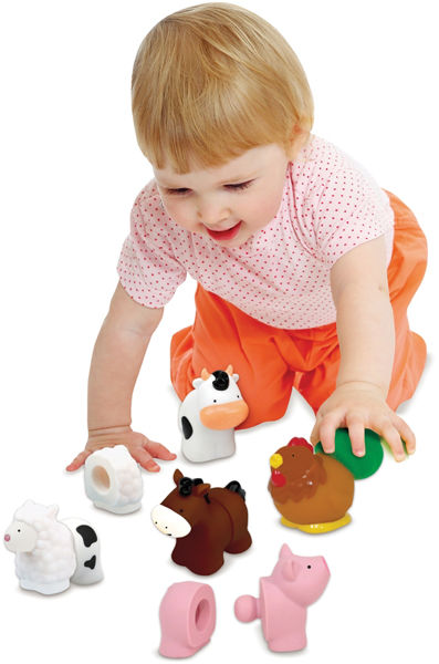 Picture of POP BLOCKS FARM ANIMAL TOYS