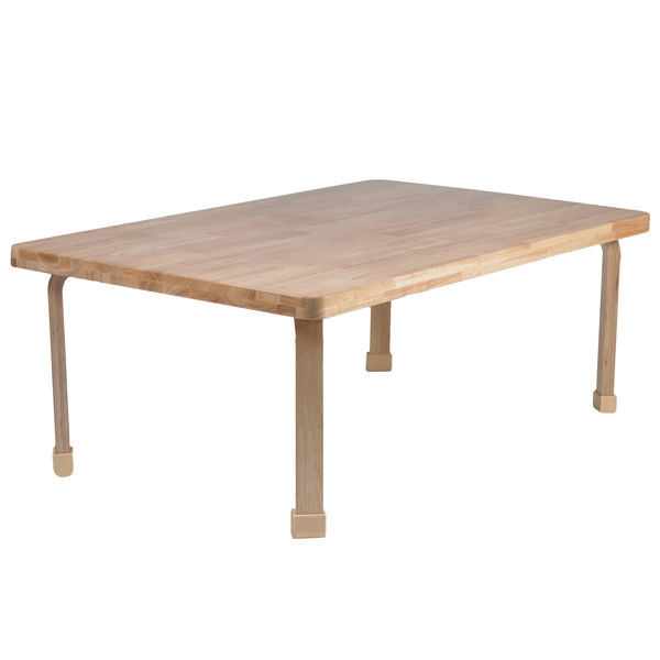 Picture of Rectangle Natural Wood Table, 30x48