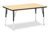 Picture of Rectangle Table 30"x48" Laminate Maple top with Adjustable legs