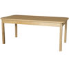 Picture of Rectangle Wood Laminate 30" x 60" table with 20" Wood Legs