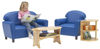 Picture of Seating Group, Preschool Vinyl Blue Sofa and Chair