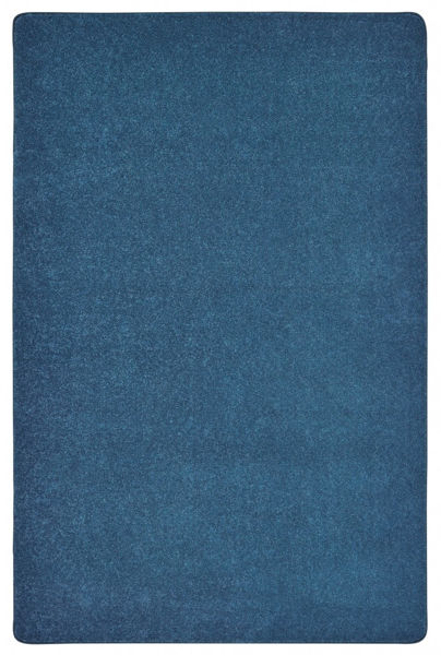 Picture of Solid Plush 6x9 Carpet, Deep Sea Blue