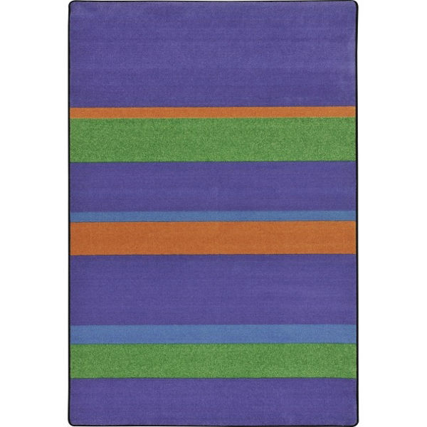 Picture of Straight & Narrow Rectangle carpet, Violet, 5'4" x 7'8"