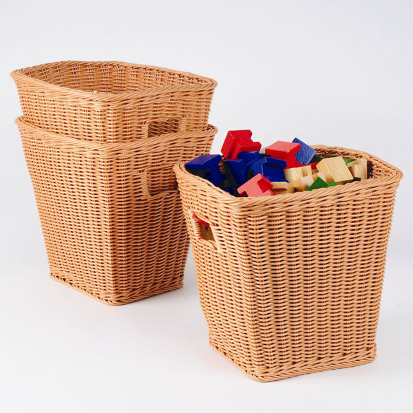 Picture of Tall Rectangular Baskets set of 3