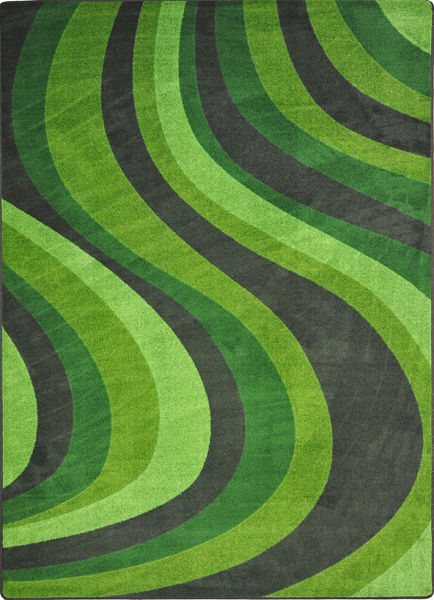 Picture of The Green Curve 7'8" x 10'9" Carpet