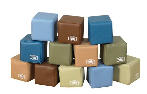 Picture of Toddler Baby Blocks Woodland colors