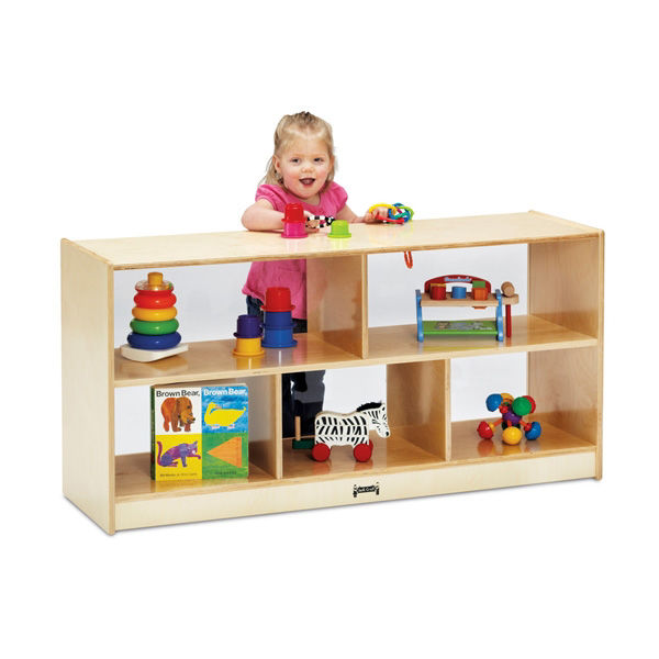 Picture of Toddler Single Mobile Storage Unit - See-Thru Back