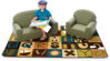 Picture of TODDLER SOFA SAGE ENVIRO CHILD UPHOLSTERY