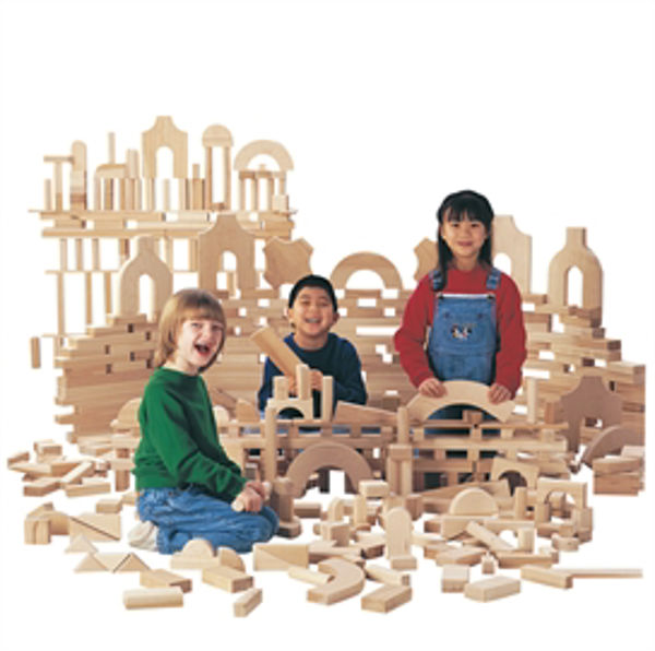 Picture of Unit Blocks Small Classroom Set, 340 pieces, 29 shapes
