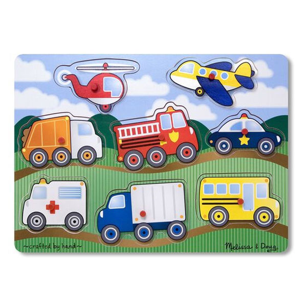 Picture of Vehicle Peg Puzzle 8 pc