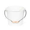 Picture of White Tin Bucket Large, Set of 6