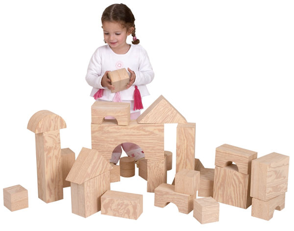 Picture of Wood-Like Soft Blocks Set of 30