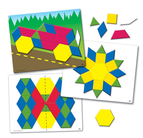 Picture of Magnetic Pattern Block Activity Set 