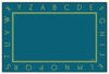 Picture of 4' x 6' Just the Alphabet Blue Carpet