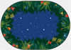 Picture of Oval Peaceful Tropical Carpet 6' x 9'