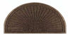 Picture of 6'x3'3" Half Oval Water Hog Mat in Chestnut Brown