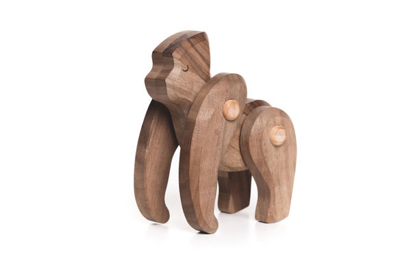 Picture of Endangered Species Series -Wooden Gorilla