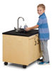 Picture of Portable Sink Hand Washing Station 26" Child Height Black Sink 