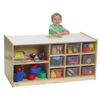 Picture of Toddler double sided storage with clear trays