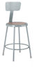 Picture of Steel Stool with Backrest  18"