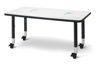 Picture of Rectangle Dry Erase Table - Mobile Makers Station