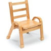 Picture of Natural Wood 11" Stack Chair, set of 2
