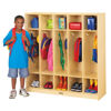 Picture of Birch 5 Section Coat Locker, w/no Step