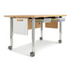 Picture of Mobile STEM Workstation with  Storage Bins and HOOKS and Casters