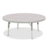 Picture of 36" Round Table Gray Collection Driftwood top and leg Adjustable legs