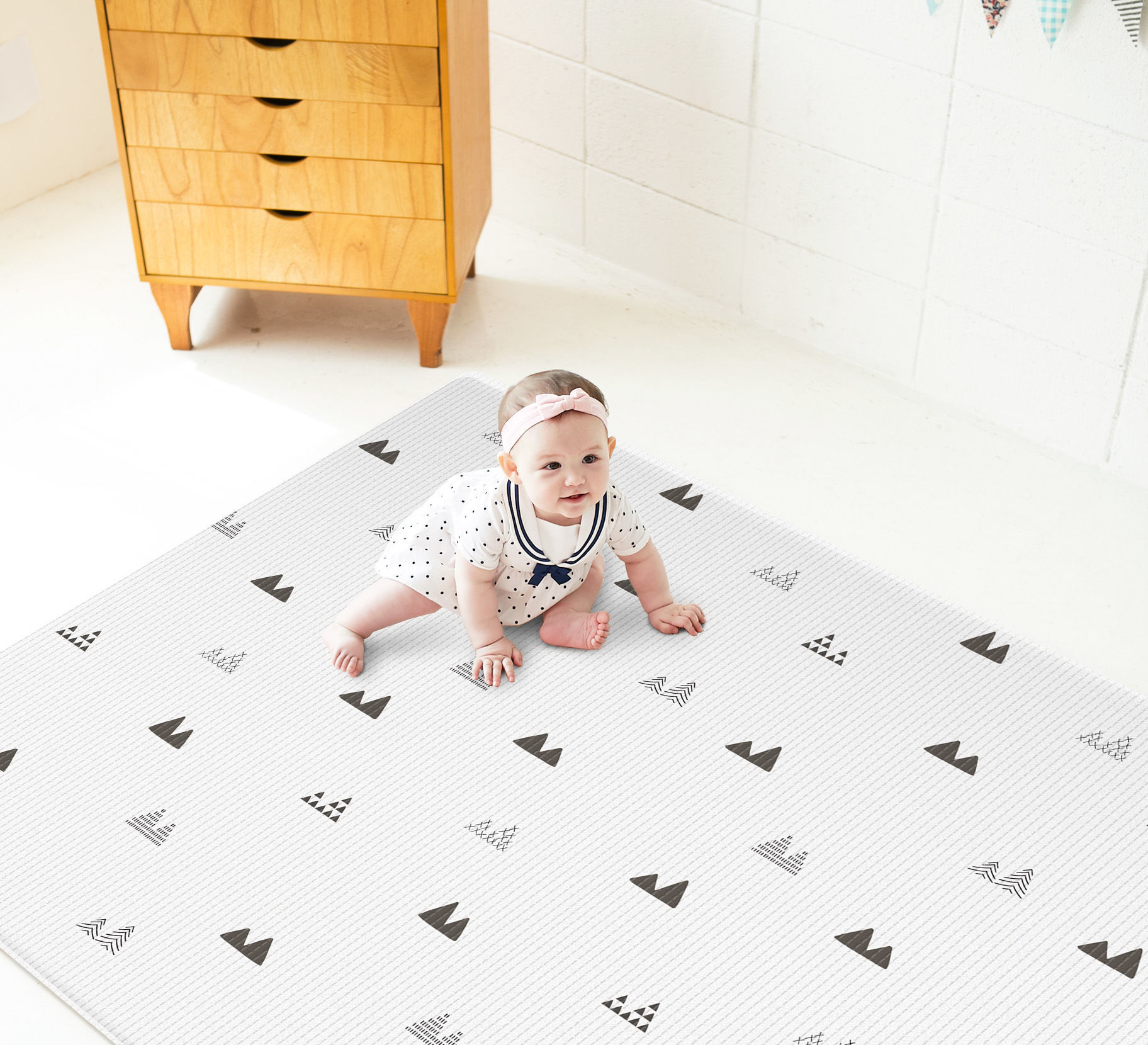 Harrison2InspirePlay Mat Double Sided Gray pattern and