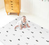 Picture of Play Mat- Double Sided Gray Honeycomb pattern and Minimalist Mountain Pattern