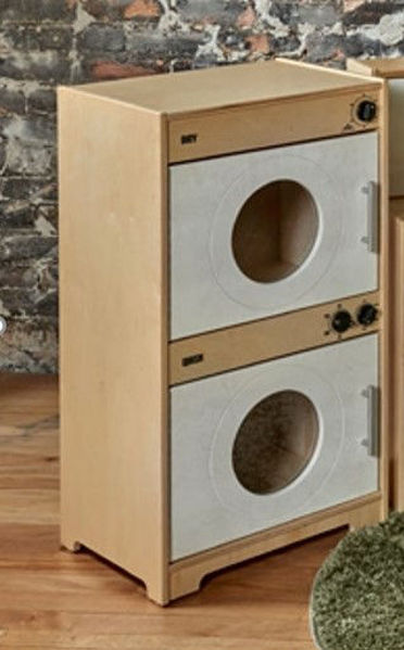 Picture of Contemporary Washer/Dryer - Ivory Wood finish