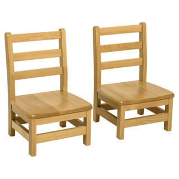 Picture of Hardwood Ladderback 11" chairs, Carton of 2
