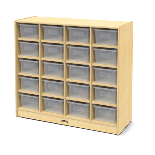 Picture of Mobile Storage with 20 Clear Trays, 35.5" Height